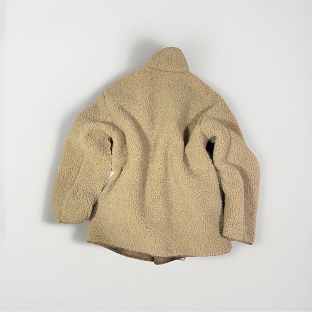 Shearling Lined Brown Leather Double Jacket - image 6